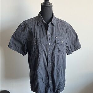 Rock & Republic Charcoal Button Down Shirt